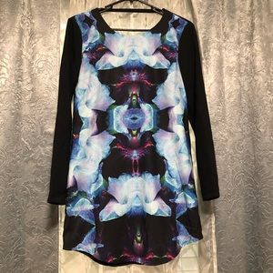 Ginger fizz all over print 3dimensional sexy dress